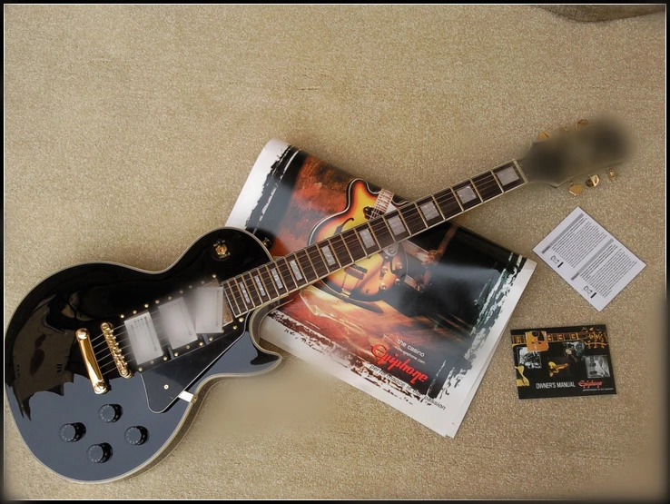 Details about EMS ship Classic three pickup Black Beauty Electric Guitar With Case | Спорт и развлечения