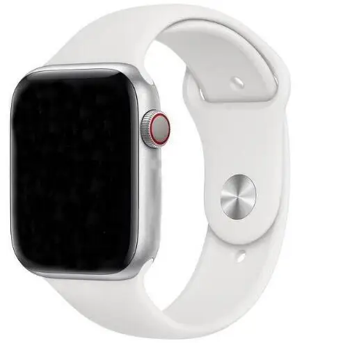 Серебристый Скидка 50% IWO 8 Plus 44 мм Bluetooth умные часы серии 4 умные часы для iOS IPHONE Android шагомер синхронизация сообщений - Цвет: Серебристый