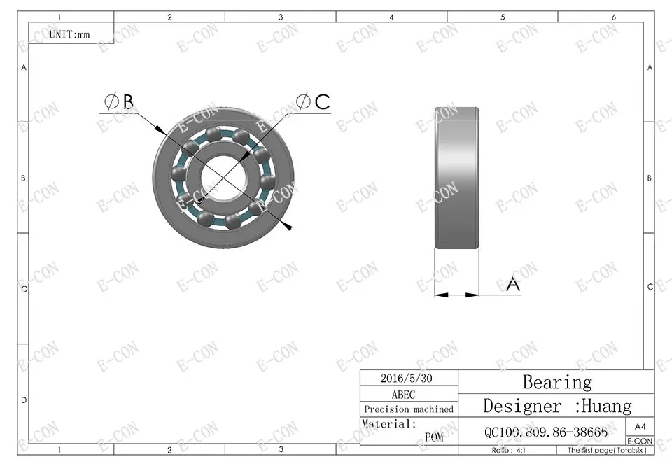 

1/2/5/10 PCS Plastic Bearing POM 623 Glass Balls 3x10x4 Ball Bearings