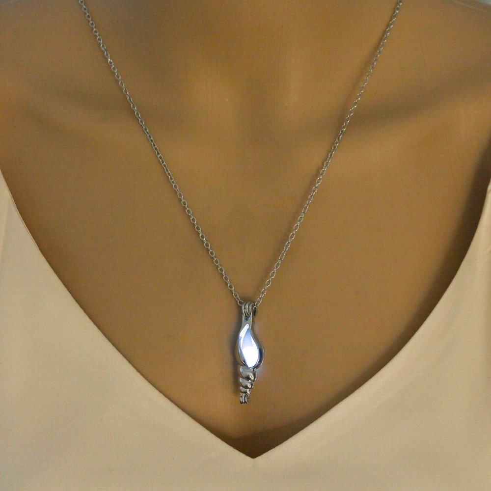 Ожерелье с подвеской в форме фонарика светится темноте модное ожерелье