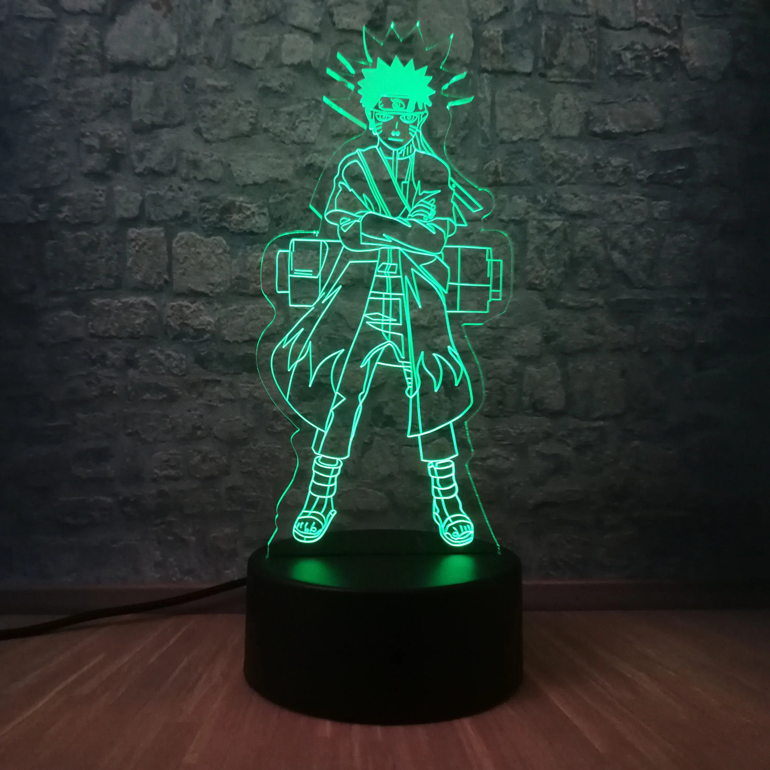 Новинка фигурка Uzumaki Наруто 3D светодиодный светильник домашний ночник
