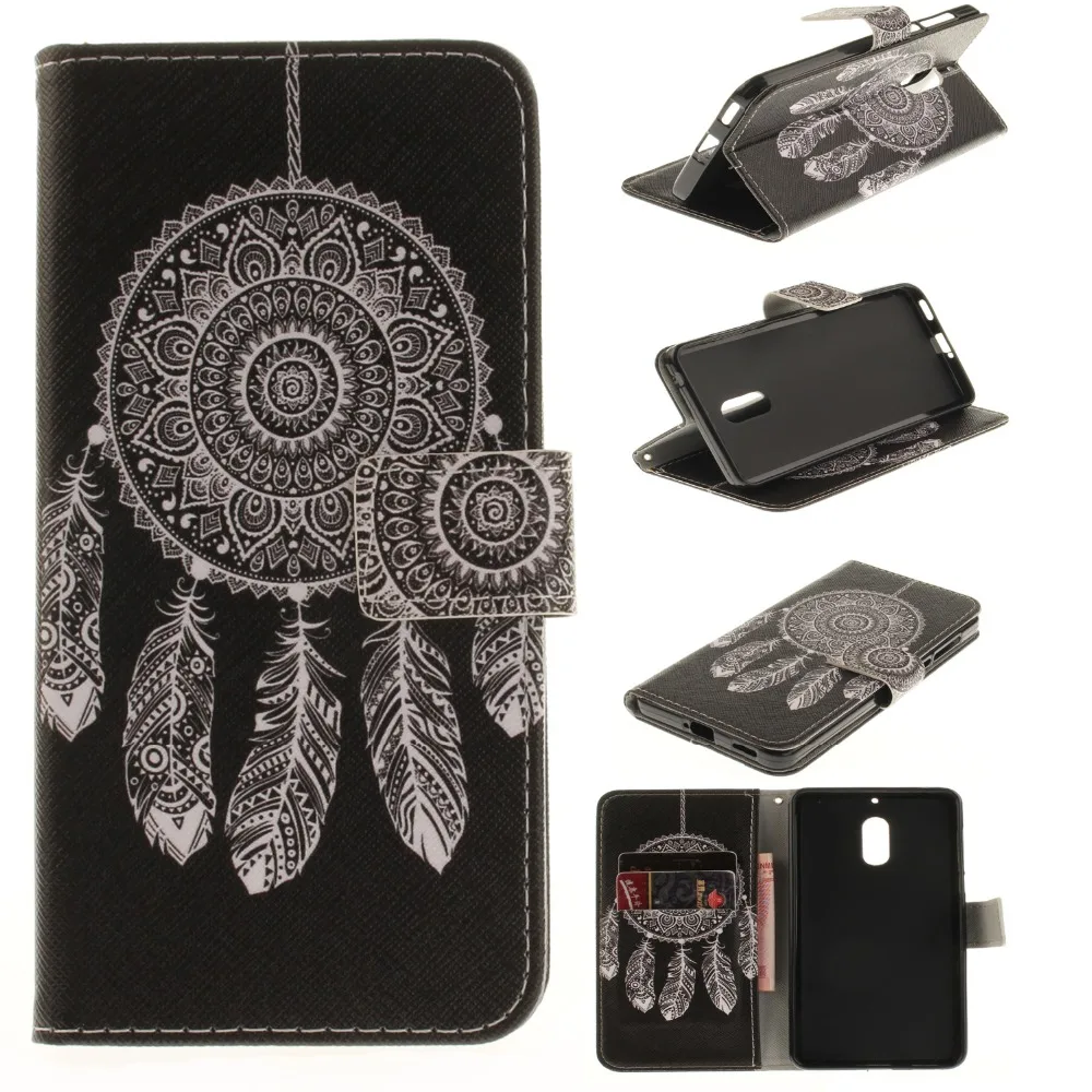 Чехол подставка для fundas Nokia 6 Nokia6 чехол 3 5 8 Etui Fundas Telefoon Hoesjes|Чехлы-книжки| |