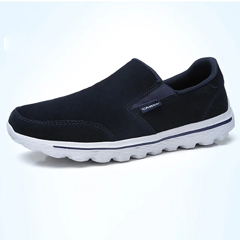 A732304320Blue CAMEL/Новинка; мужская повседневная обувь; кожаные легкие туфли; мужские удобные лоферы с амортизирующей подошвой на плоской подошве - Цвет: A732304320Blue