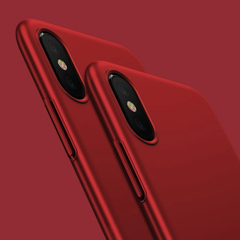 FLOVEME Роскошные гладкие телефонные чехлы для iPhone X чехол 6 6s 7 8 Plus матовые