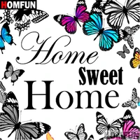 homfun full drill diamond painting letter butterfly diy picture of rhinestone 5d diamond embroidery cross stitch decor a10012