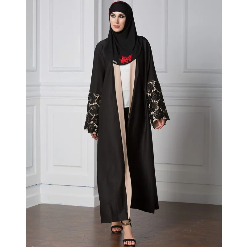 YSMARKET мусульманская одежда женское кружевное платье с длинным рукавом Дубай abaya
