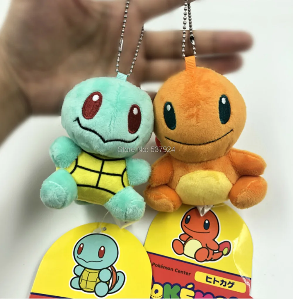 6 стилей Q Pikchu чармандер, Сквиртл Bulbasaur Mew Snorlax " 10 см Брелок-плюшевая кукла подвеска-CPPY