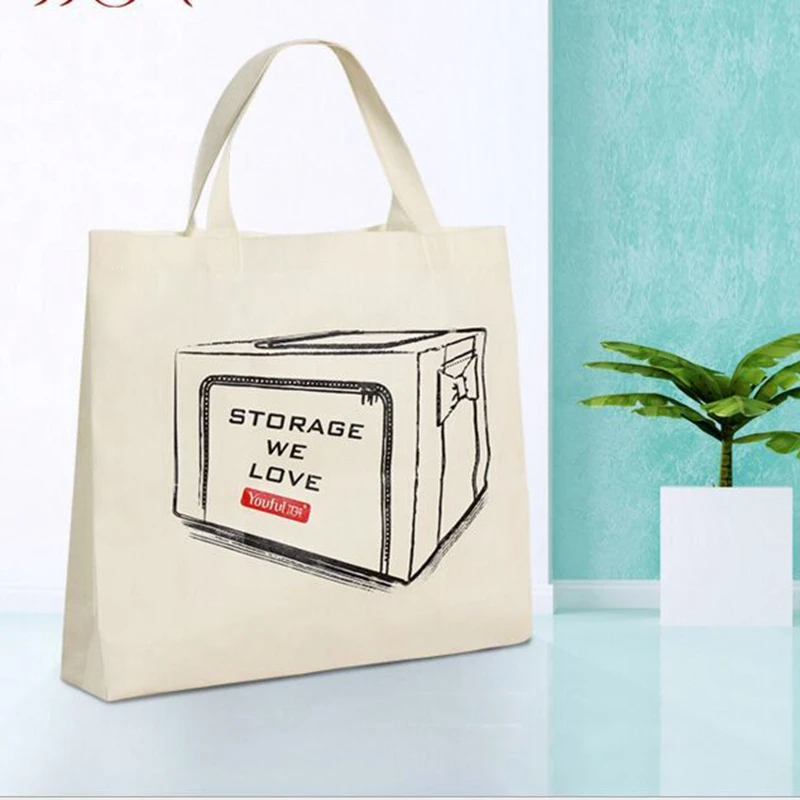 2016 большие многоразовые сумка большая складная парусина хлопок ecobag Творческий