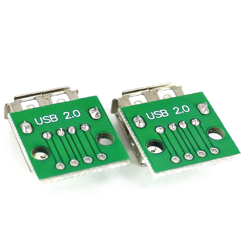 1 шт/5 шт/10 шт Тип A Женский USB для DIP 2 54 мм адаптер печатной платы модуль конвертера