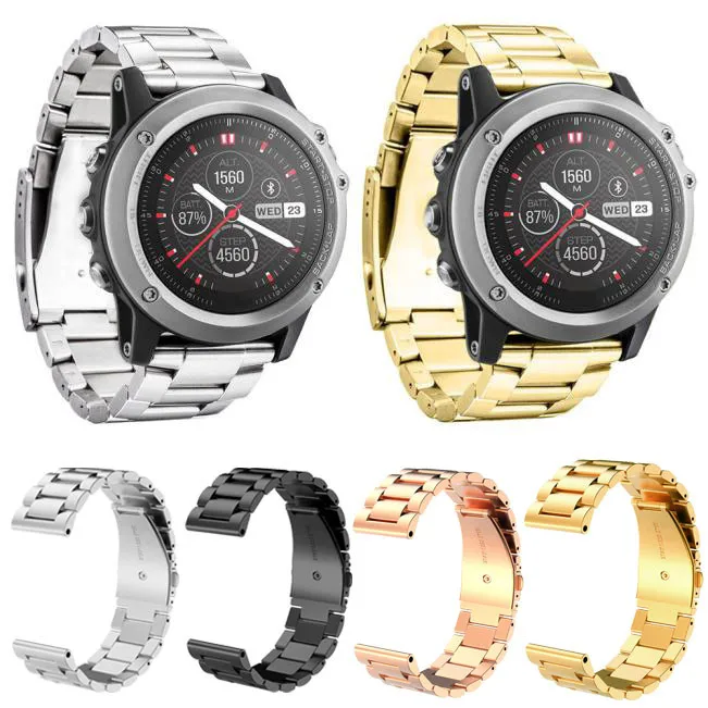 Ремешок для часов Garmin Fenix 3/HR металлический браслет из нержавеющей стали с
