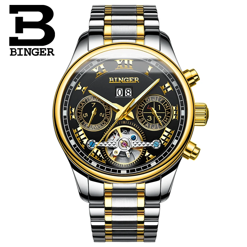 Роскошные Механические часы 2017 дизайнерские с турбийоном высококачественные