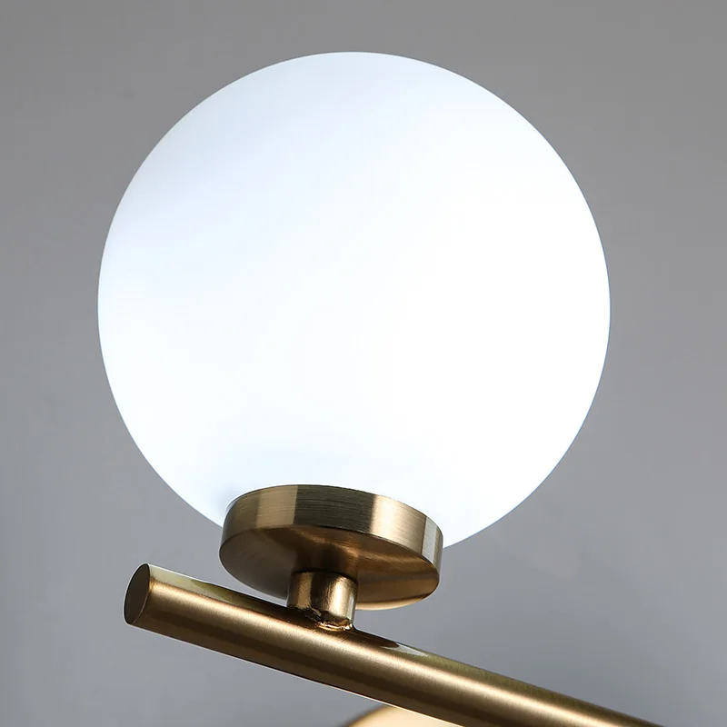 

Nordic Art Glass Led Bedroom Bedside Wall Lamp Creative Design Restaurant Cafe Bar Glass Indoor Wall Light Fixtures
