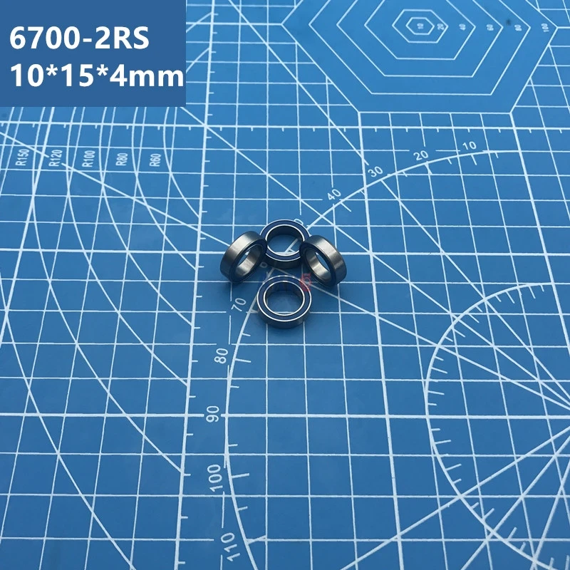 Бесплатная доставка 6700ZZ 6700-2RS (цвета: черный синий оранжевый) подшипник 10 шт. 6700 2RS