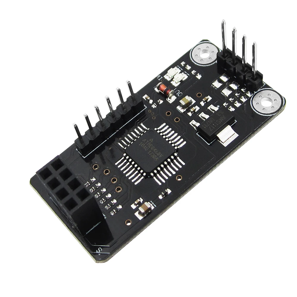 NRF24L01 ATMEGA48 Беспроводная макетная плата MCU модуль с SPI на IIC I2C TWI интерфейс 5 В Макс передача 70 м 44x23x12 мм