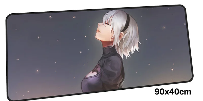 Size 900x400X2MM Nier automata коврик для мыши геймер 900x400 мм notbook коврик для мыши гелевый большой игровой коврик для мыши Аниме-пэд мышь PC стол padmouse аксессуары - Цвет: Size 900x400X2MM