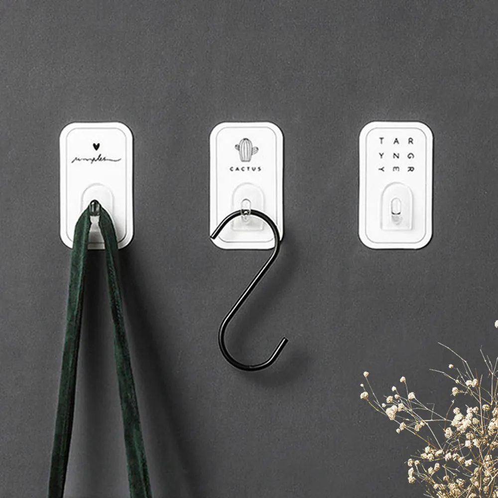 2 шт. буквы любовь кактус Железный липкий крючок для ключей кованый настенный