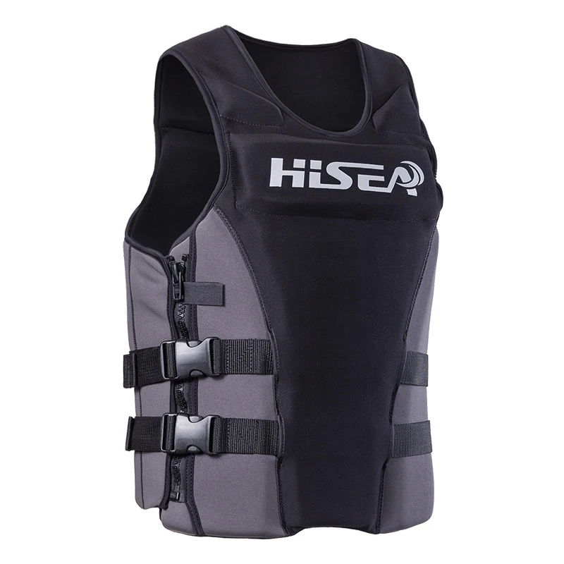 

Hisea Neoprene Profession Life Vest Men Women Life Jacket Buoyancy Lifejacket Fishing Surfing Life Vest Swimming Floating Cloth