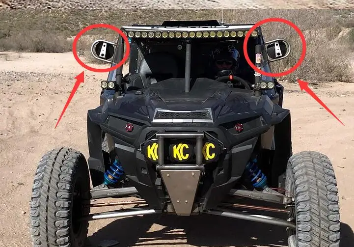 Зеркало заднего вида для 1/7 ~ 1/10 RC HRAXXAS king of the hammers и трофейный грузовик AX90048 GOM rr10