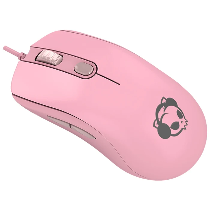 Pink Оригинальная AKKO AG325 симметричная игровая мышь 6 клавиш 5000 dpi PMW3325 микросхема Omron Micro Motion Новинка Игровые мыши поддержка программы - Цвет: Pink