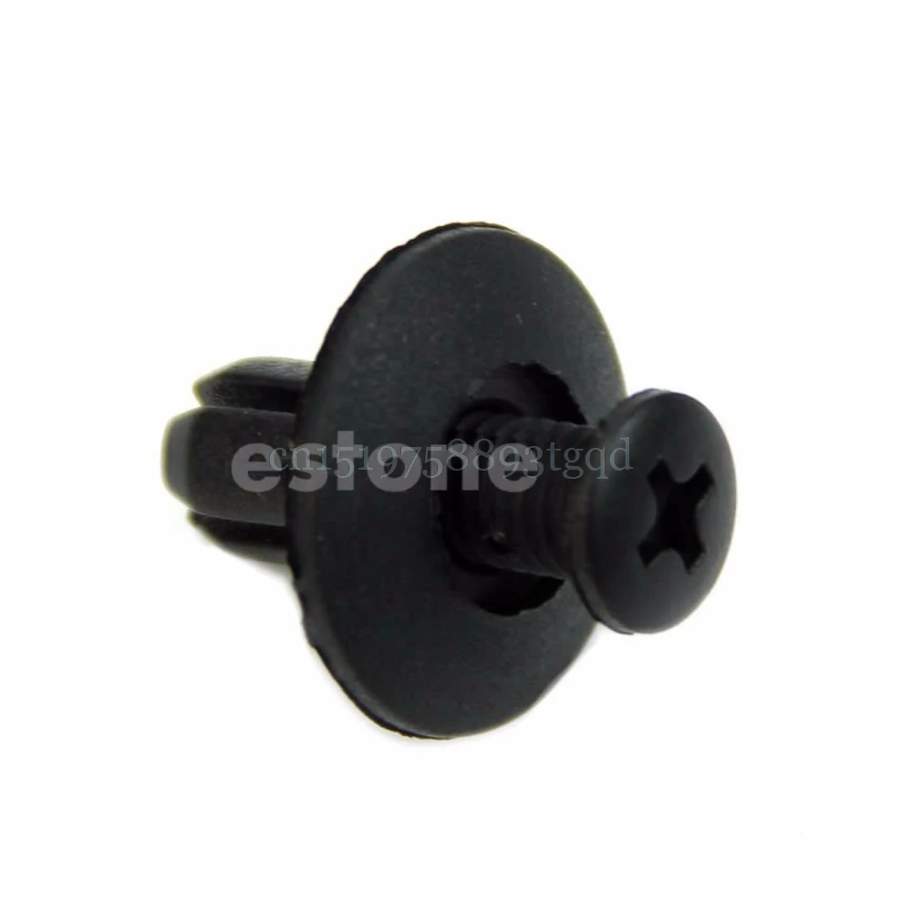 10pcs 8mm Hole Dia Plastic Rivets Fastener Push Pin Clips for Car Fender Bumper | Автомобили и мотоциклы