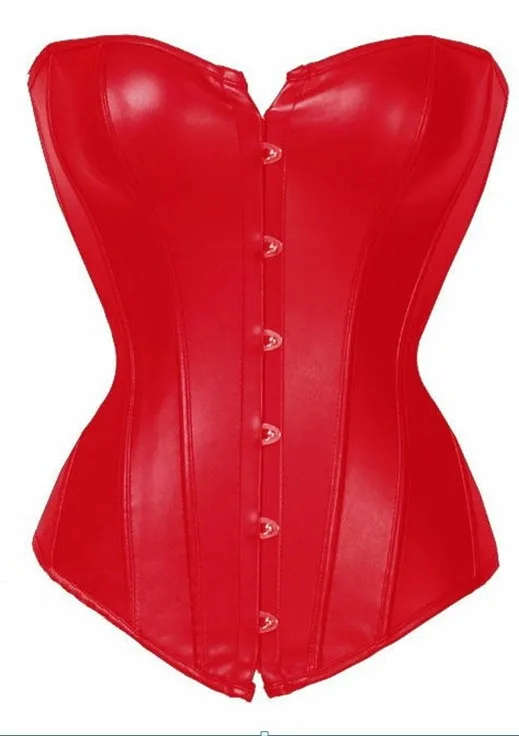 Сексуальный Классический корсет из искусственной кожи и Бюстье Топ для занятий
