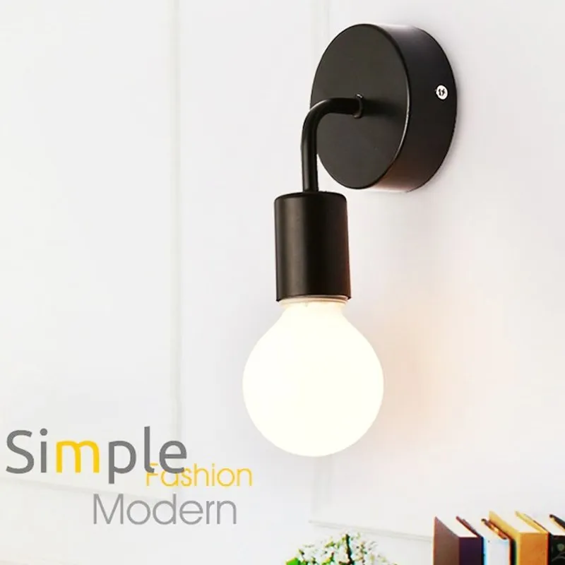 Ретро Античное Кованое железо простой дизайн настенный светильник американский