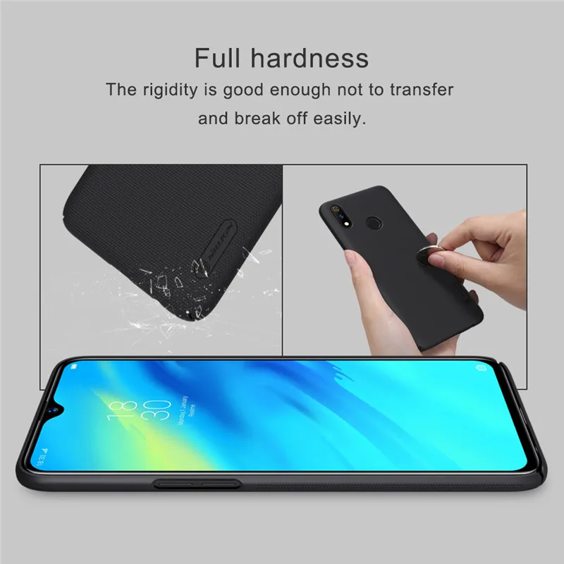 Оригинальный матовый чехол Nillkin для OPPO Realme 3 Pro жесткая задняя защитная оболочка X