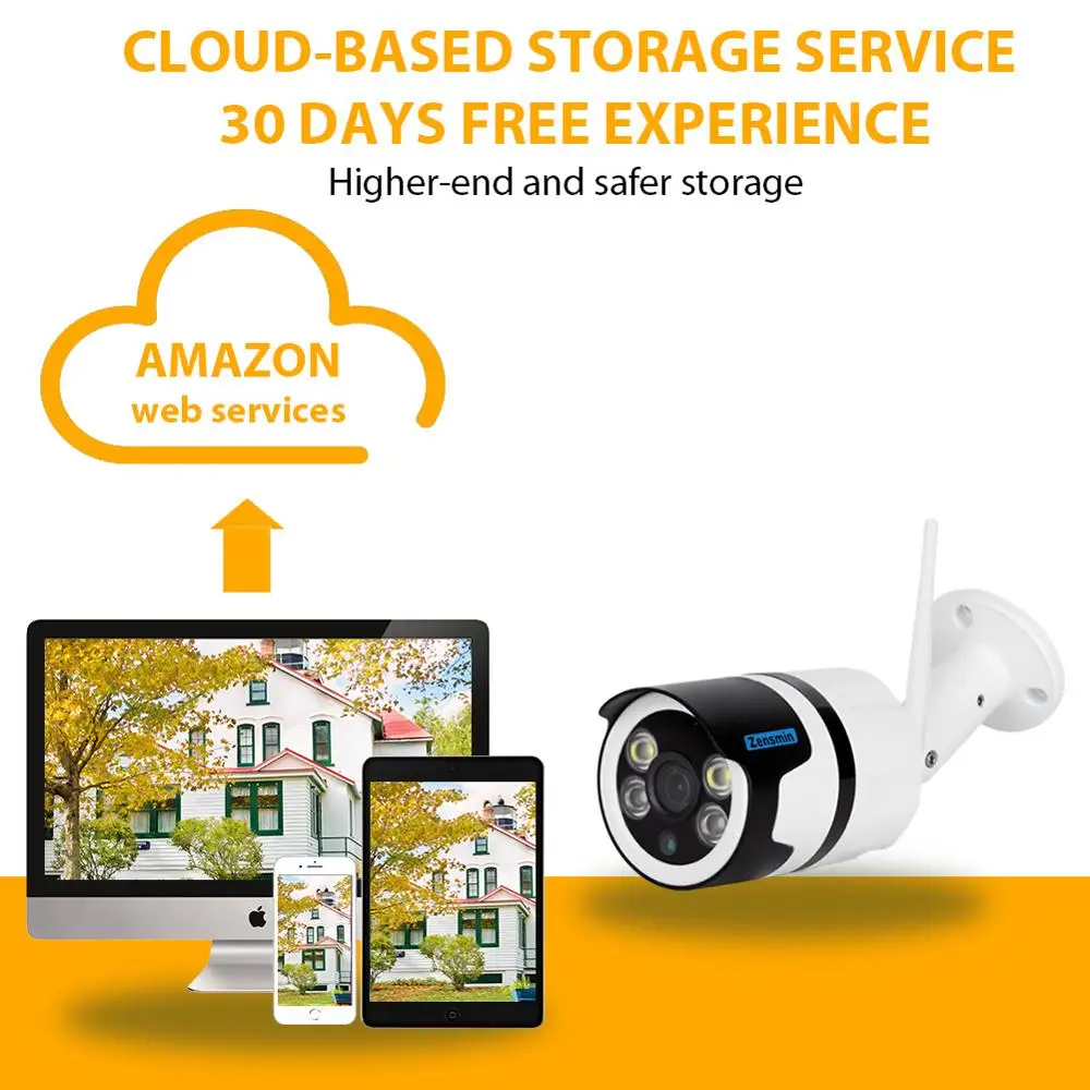 Zensmin wifi камера для домашней безопасности обнаружения движения ipcamera p2p pet