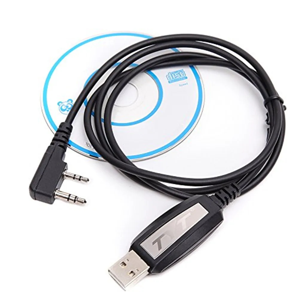 Оригинальный TYT USB Кабель для программирования/USB кабель с CD K-Plug TH-UV8000D/TC-8000 Walkie