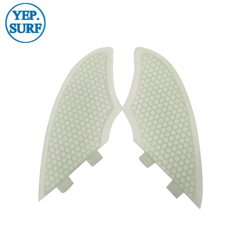 Surf Fins Keel Double Tabs White color Fiberglass Honeycomb twin fins set 2 pcs per Sell In Surfing KEEL surf | Спорт и развлечения