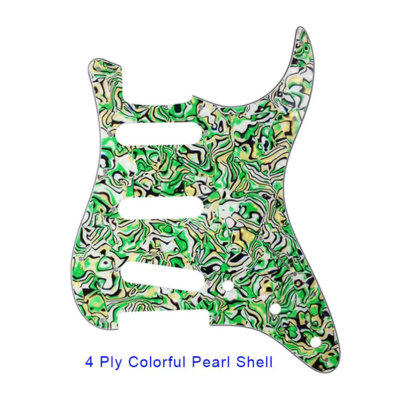 Детали для гитары Pleroo Strat Guitar Pickguard с 11 винтами крыла 62 'Strat Standard SSS ST пластина