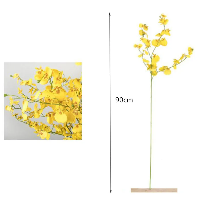 Silk Orchid Artificial Flowers Fake DIY simulation Flower Bouquet for Home Wedding Festival Decoration | Дом и сад