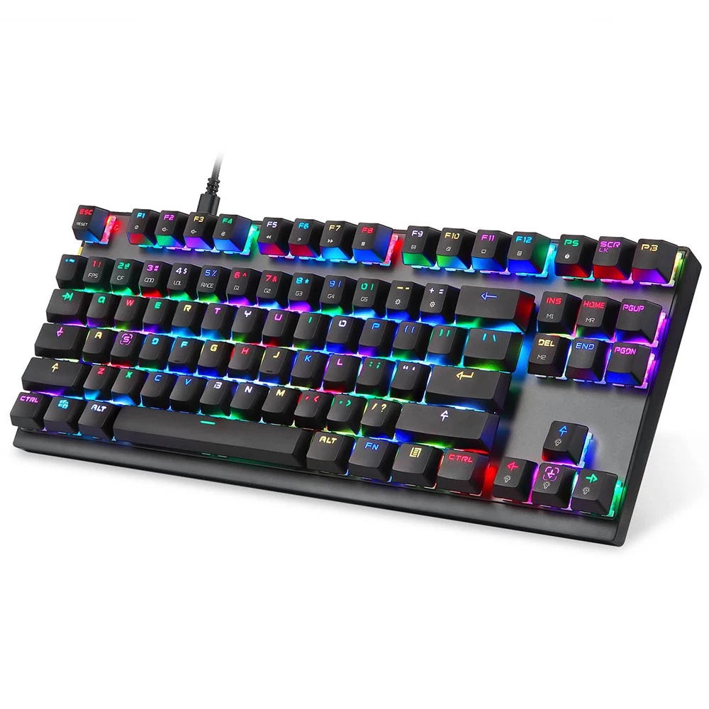 Motospeed K82 USB проводной механическая клавиатура с RGB Подсветка все Ключ анти-призрак