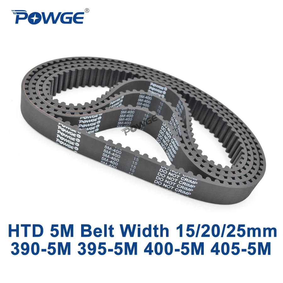 Ремень ГРМ POWGE HTD 5M C = 390/395/400/405 ширина 15/20/25 мм зубья 78 79 80 81 HTD5M синхронный ремень 390 5