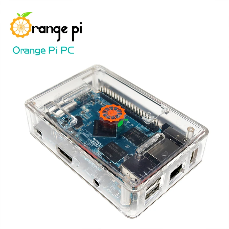 Orange Pi PC + ABS Прозрачный чехол кабель питания работает на Android 4 Ubuntu Debian Image|orange pi|orange