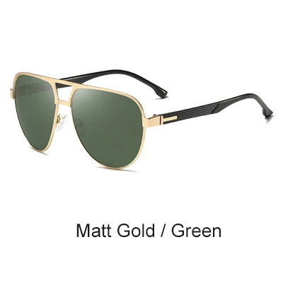Matt Gold - Green Ralferty, солнцезащитные очки, мужские, поляризационные, UV400, высокое качество,, пилот, мужские, для вождения, для рыбалки, зеркальные, солнцезащитные очки, gunes gozlug, D201958 - Цвет линз: Matt Gold - Green