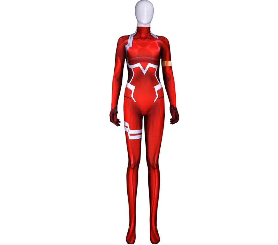 2019 костюмы darling in the frankxx 02 Zero Two Косплей Ограниченная серия облегающие Колготки 3D