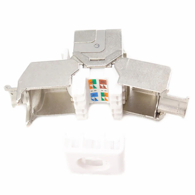 10 Гб сетевой CAT6A класс RJ45 экранированный Keystone Jack цинковый сплав Ethernet модуль для