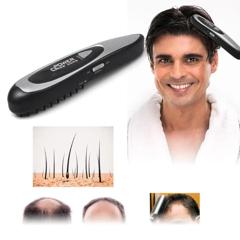 

Electric LED Laser Hair Growth Comb Hair Brush Laser Hair Loss Stop Regrow Therapy Comb Ozone Infrared Scalp Massager