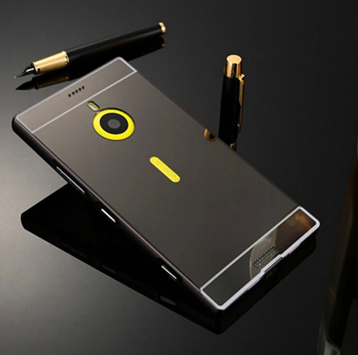 Зеркальный чехол для Nokia Lumia 535 640 640XL 630 635 Роскошная алюминиевая акриловая