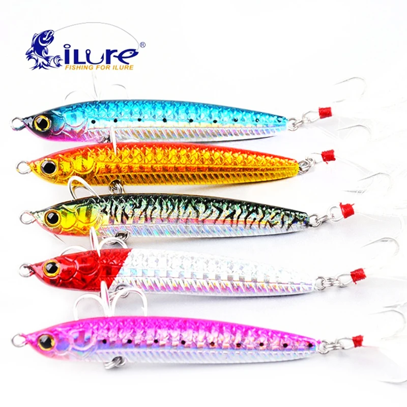 ILure морские замки рыболовная приманка 20 г/30 г shad Стеклянный Карандаш рыболовные
