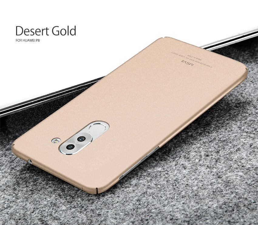 Huawei honor 6X чехол MSVII ультра тонкий гладкий и матовый Жесткий Чехол для задней панели телефона чехол s для huawei GR5 mate 9 lite чехол