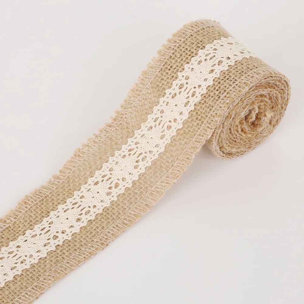 2 метра/рулон лента из натурального джута 5-6 см | Дом и сад