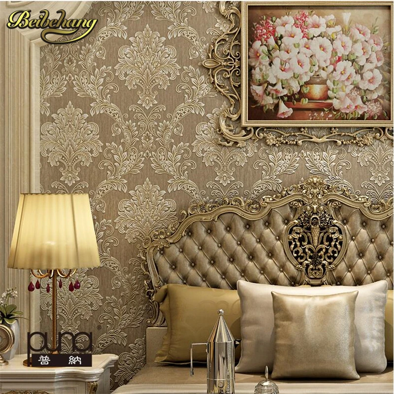 Обои из дамасской бумаги Романтические свадебные обои для спальни полный