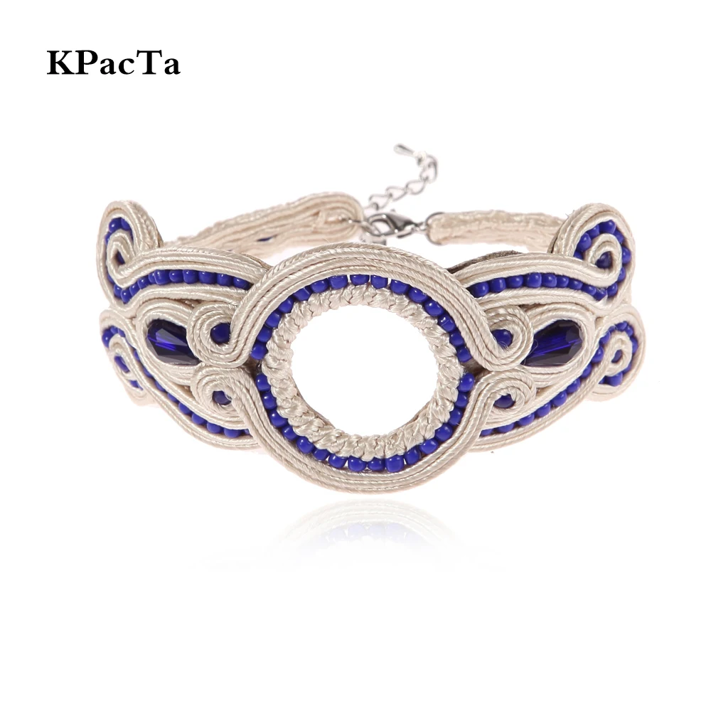 Кожаный браслет KPACTA ручной работы в этническом стиле модные украшения для