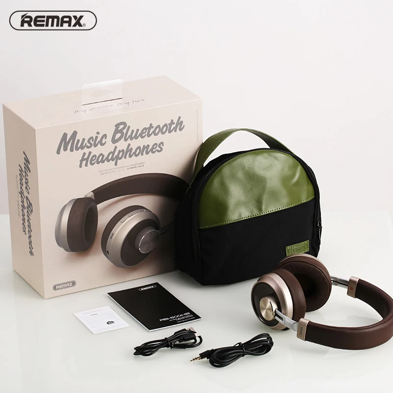 Remax 500HB Bluetooth V4.1 гарнитура HIFI наушники стерео головная повязка с шумоподавлением