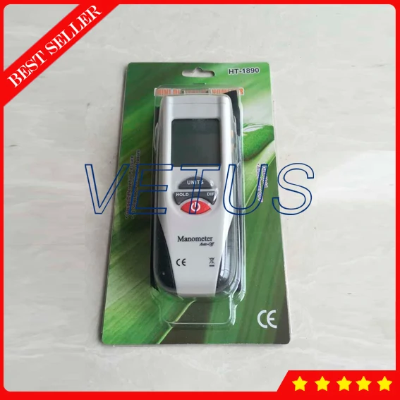 Двойной ЖК цифровой пьезометр с портативным дифференциальным манометром