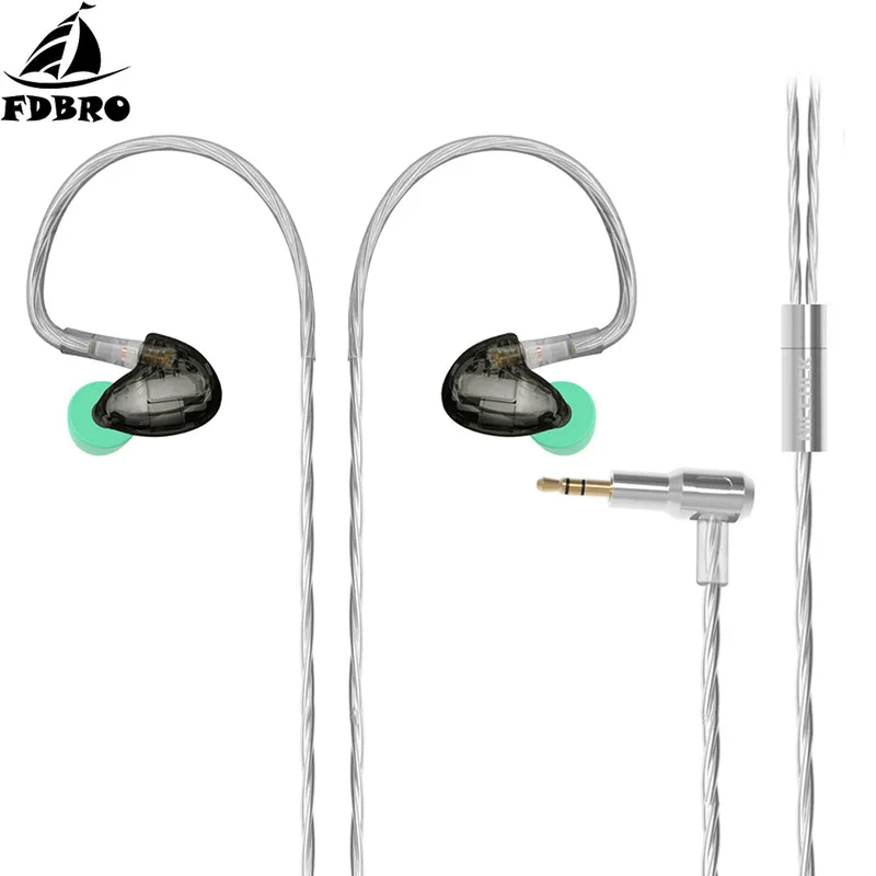 FDBRO DT600 6BA блок привода наушники вкладыши 5 сбалансированная арматура съемный