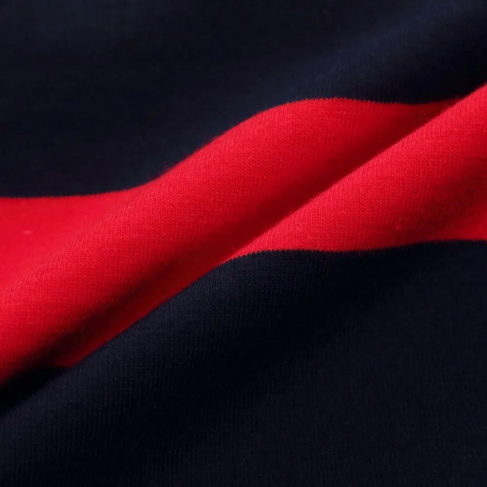 Мужская рубашка-поло в полоску с коротким рукавом и отложным воротником | одежда