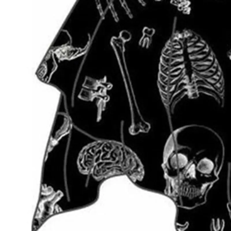 Летнее Сексуальное Женское Платье в готическом стиле с принтом черепа стильное